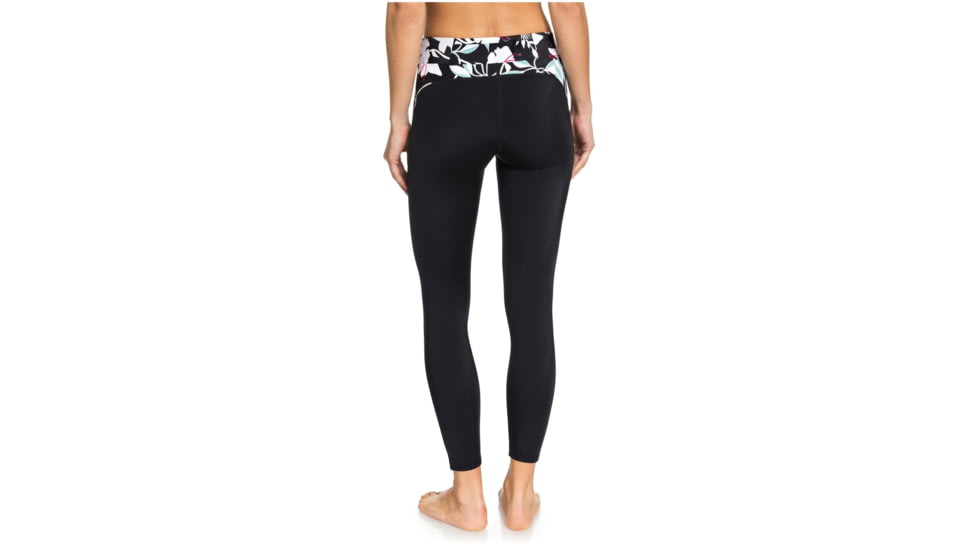 Roxy Take Me To The Beach 7/8 Fitness Leggings - Womens, True Black Story Of, Small, ERJNP03282-XKKW-S