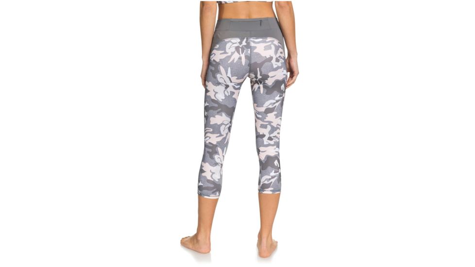Roxy Take Me To The Beach Capri Sports Leggings - Women's, Charcoal Heather Darwin, Large, ERJWP03029-SZCH-L