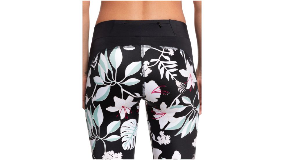 Roxy Take Me To The Beach Capri Sports Leggings - Womens, True Black Story Of, Small, ERJWP03029-XKKW-S