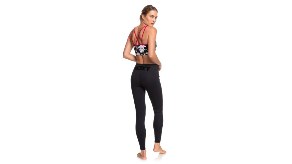 Roxy Welcome To Accapulco Medium Support Sports Bra - Womens, True Black Story Of, Medium, ERJKT03619-XKKW-M