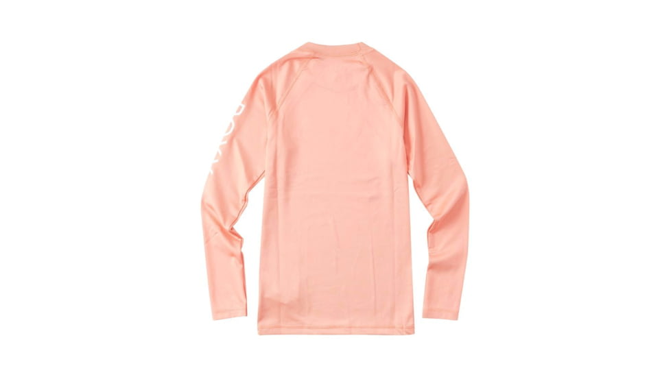 Roxy Whole Hearted Long Sleeve Rashguard - Girls, Terra Cotta, 8/Small, ERGWR03182-MJN0-8/S