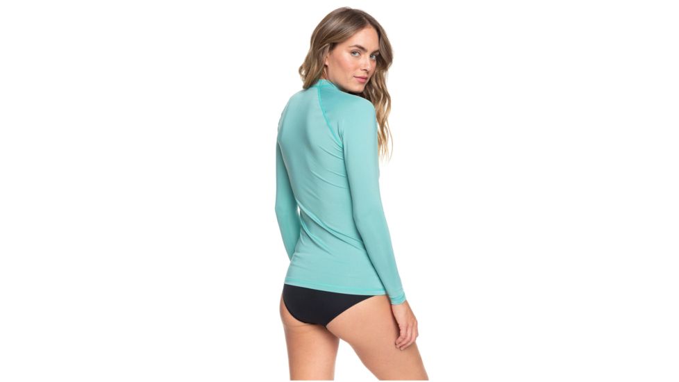 Roxy Wholehearted Long Sleeve Rashguard - Womens, Canton, Medium, ERJWR03408-GHT0-M