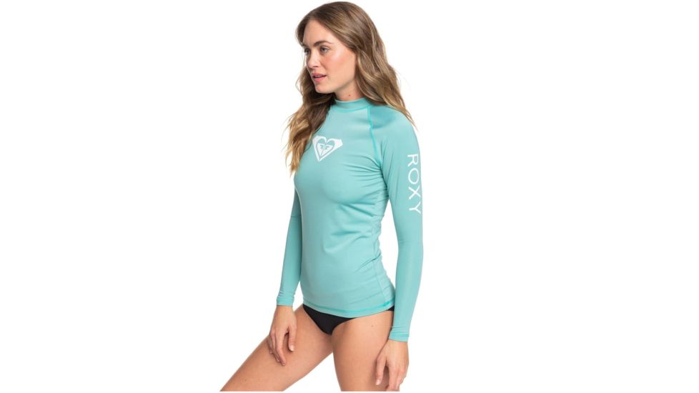 Roxy Wholehearted Long Sleeve Rashguard - Womens, Canton, Medium, ERJWR03408-GHT0-M