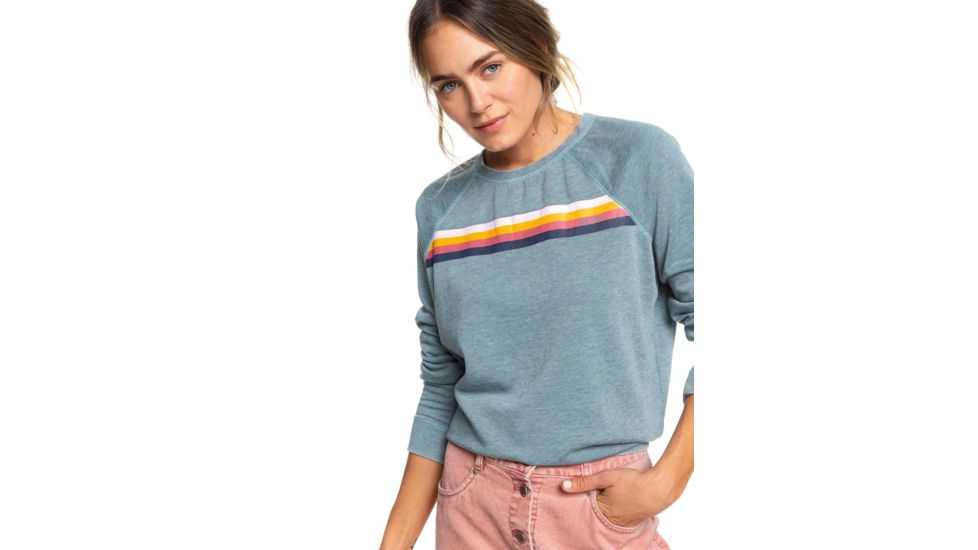 Roxy Wishing Away Sweater - Womens, Trooper, Small, ERJFT04094-BLN0-S