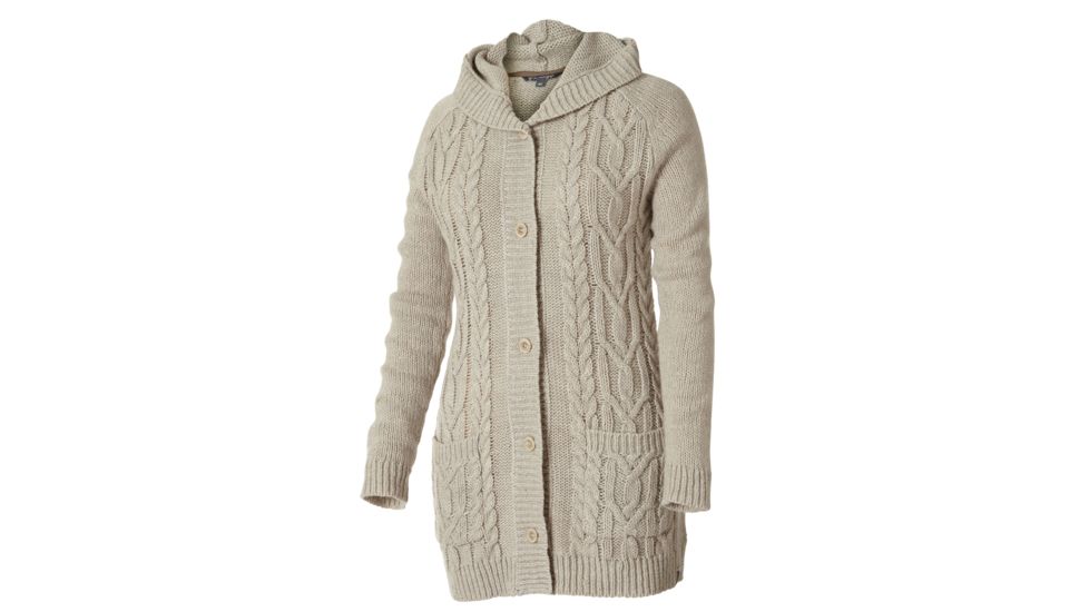 Royal Robbins Ahwahnee Hooded Cardigan - Women's-Lt Khaki-X-Large