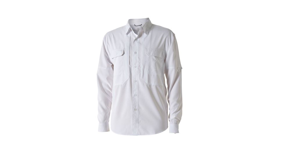 Royal Robbins Bug Barrier Expedition Men's Long Sleeve Shirt, White, L 42199-WHITE-L
