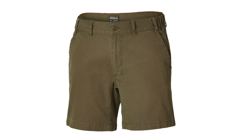 Royal Robbins Classic Billy Goat Short - Men's-Light Olive-5 in-36 Waist