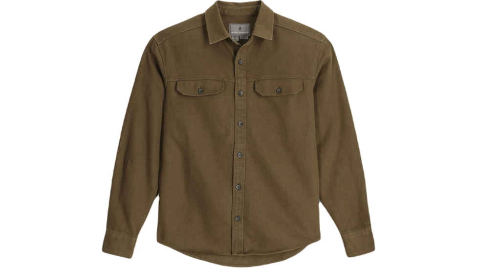 Royal Robbins Clouds Rest Hemp Long SLeeve - Mens, Dark Olive Heather, Medium, Y12600123-319RR-M