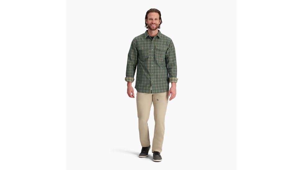 Royal Robbins Covert Cord Organic Cotton Long Sleeve - Mens, Arctic Sea Pioneer Pld, Extra Large, Y722019321XL