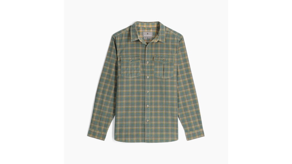 Royal Robbins Covert Cord Organic Cotton Long Sleeve - Mens, Arctic Sea Pioneer Pld, Extra Large, Y722019321XL