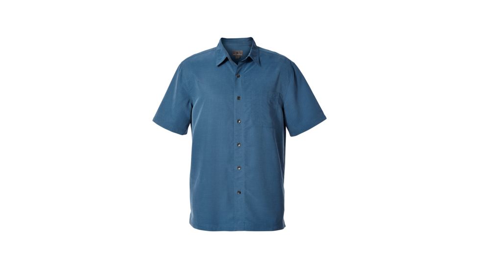 Royal Robbins Desert Pucker Dry Men's Short Sleeve Shirt, Bluestone, S 71200-BLUE STONE-S
