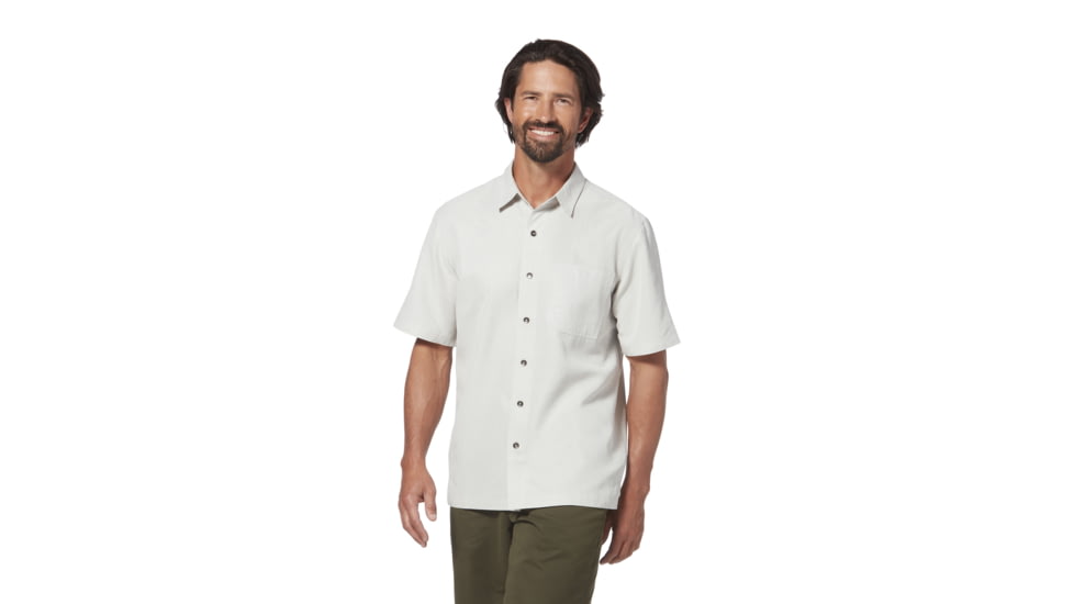 Royal Robbins Desert Pucker Dry Mens Short Sleeve Shirt, Sand Dollar, L, Y71200-Sand Dollar-L
