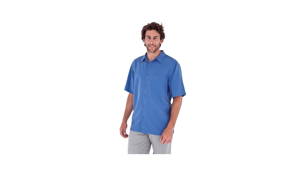 Royal Robbins Desert Puckerware Short Sleeve - Men's-Bay Blue-Small