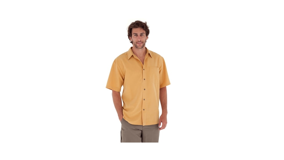 Royal Robbins Desert Puckerware Short Sleeve - Men's-Mango-Small