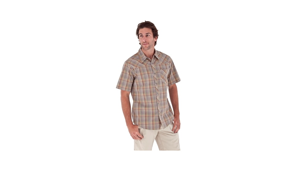 Royal Robbins Drifter Plaid Short Sleeve - Men's-Taupe-Small