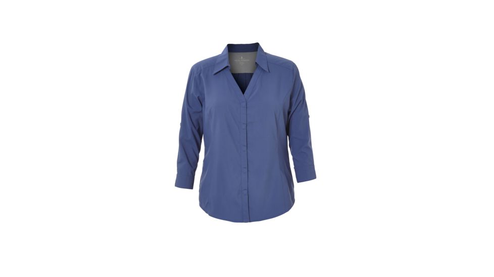 Royal Robbins Expedition Chill Stretch Women's 3/4 Sleeve Shirt, Blue Indigo, 3XL 32134-BLUE INDIGO-3XL