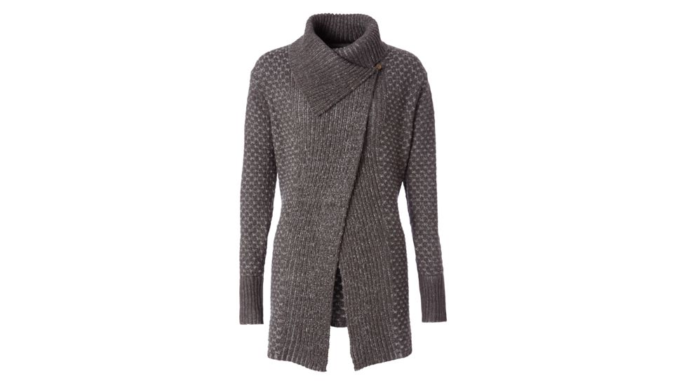 Royal Robbins Frost Cardigan - Womens, Pewter, Small, 67495-732-S