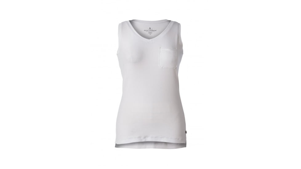 Royal Robbins Kickback Womens Tank Top, White, L, 60738-WHITE-L