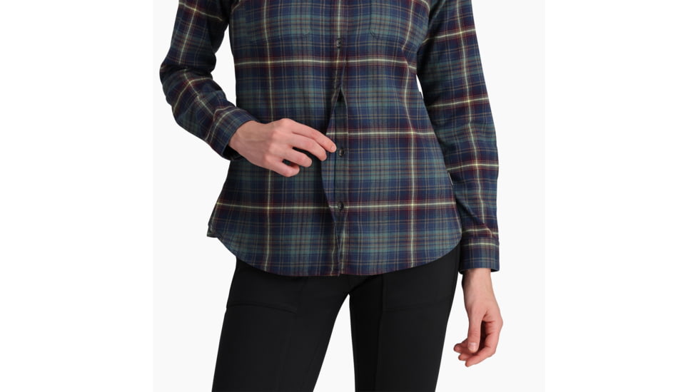 Royal Robbins Lieback Flex Tunic Long Sleeve - Womens, Deep Blue Rush Creek Pld, Extra Large, Y622020466XL