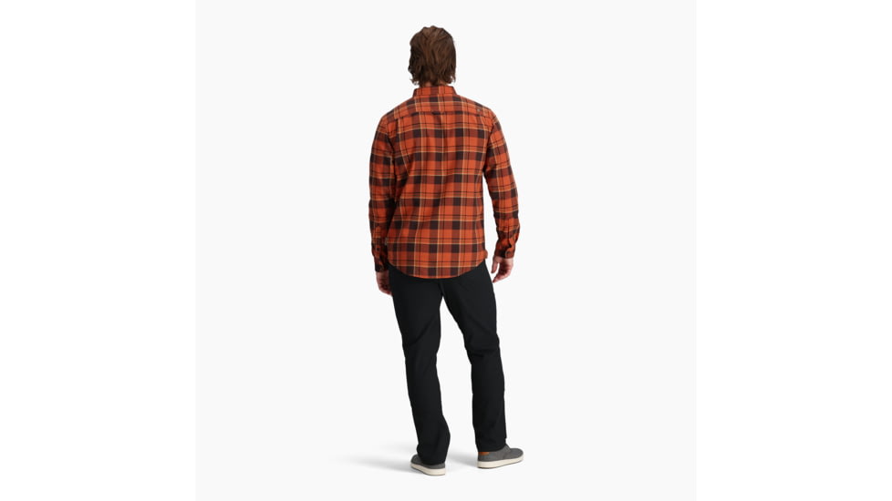 Royal Robbins Lieback Organic Cotton Flannel Long Sleeve - Mens, Baked Clay Timbercove Pld, Medium, Y722022229M