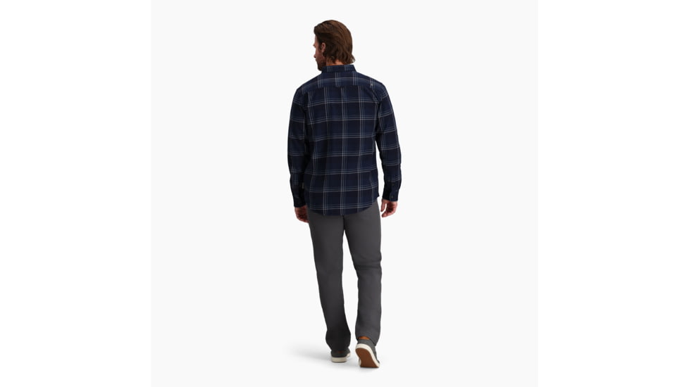 Royal Robbins Lieback Organic Cotton Flannel Long Sleeve - Mens, Syrah Timbercove Pld, Small, Y722022631S
