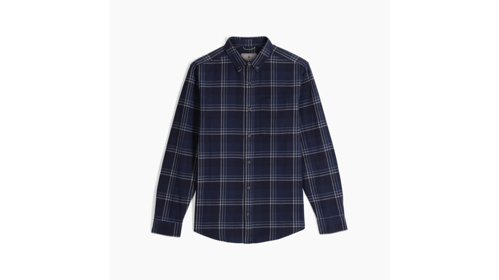 Royal Robbins Lieback Organic Cotton Flannel Long Sleeve - Mens, Syrah Timbercove Pld, Small, Y722022631S