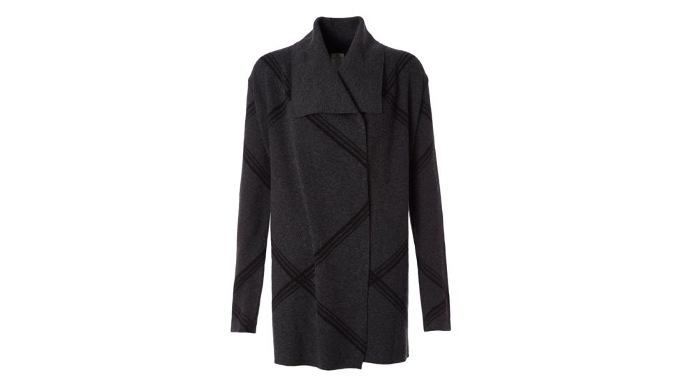 Royal Robbins Merino Front Wrap Cardigan - Womens, Charcoal, Small/Medium, 67498-18-S/M
