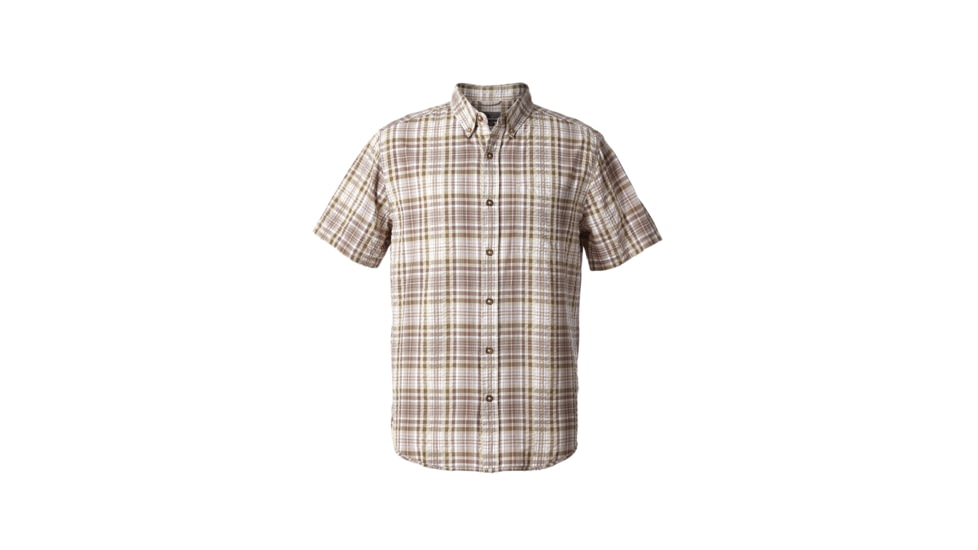 Royal Robbins Mid-Coat Seersucker Plaid Men's Short Sleeve Shirt, Falcon Plaid, XXL 71920-FALCON-XXL