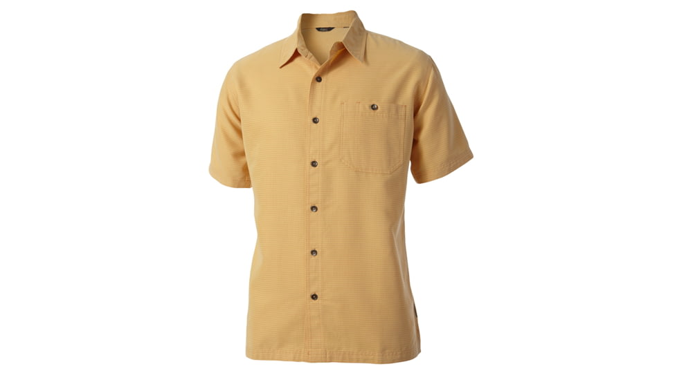 Mojave Desert Pucker Short Sleeve - Mens-Custard-X-Large