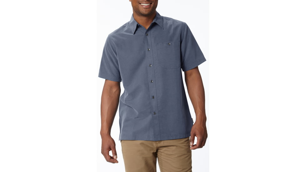 Royal Robbins Mojave Desert Pucker Short Sleeve - Men's-Ink-X-Large