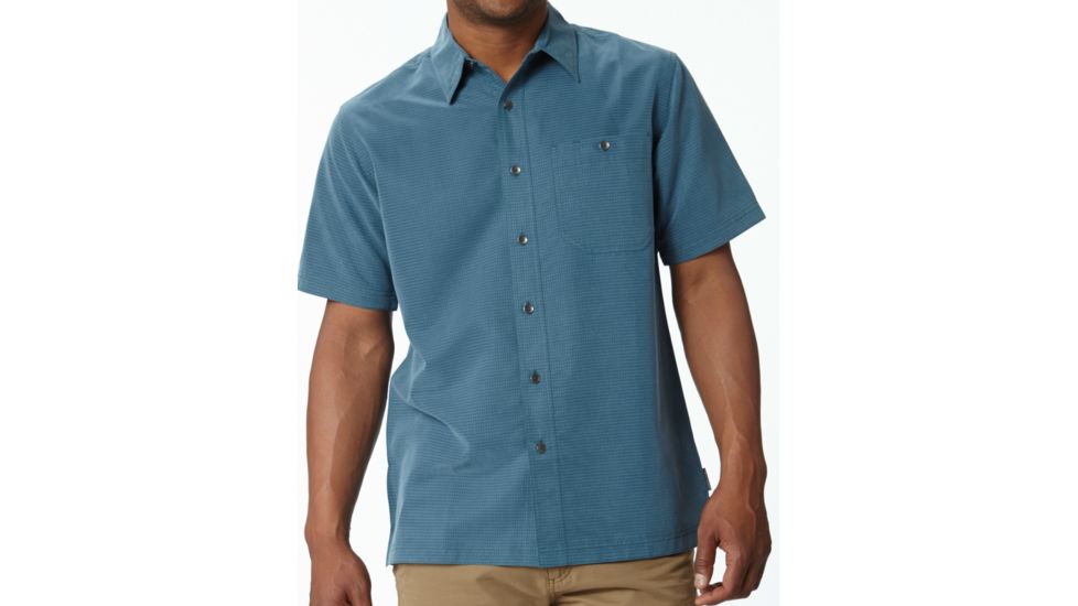 Mojave Desert Pucker Short Sleeve - Mens-Phoenix Blue-Large