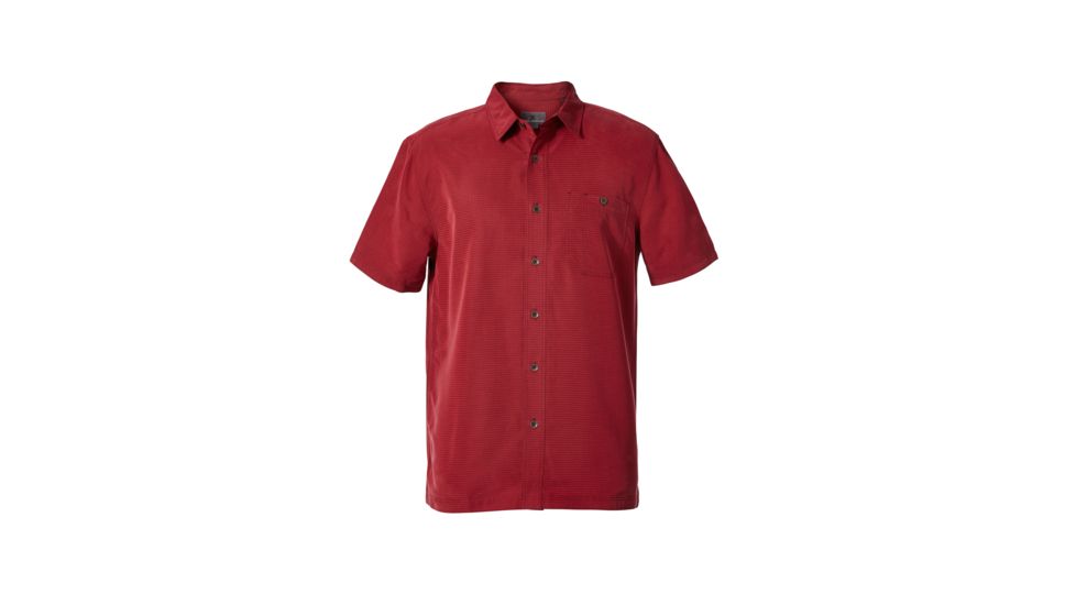 Royal Robbins Mojave Pucker Dry Men's Short Sleeve Shirt, Syrah, M 71201-SYRAH-M