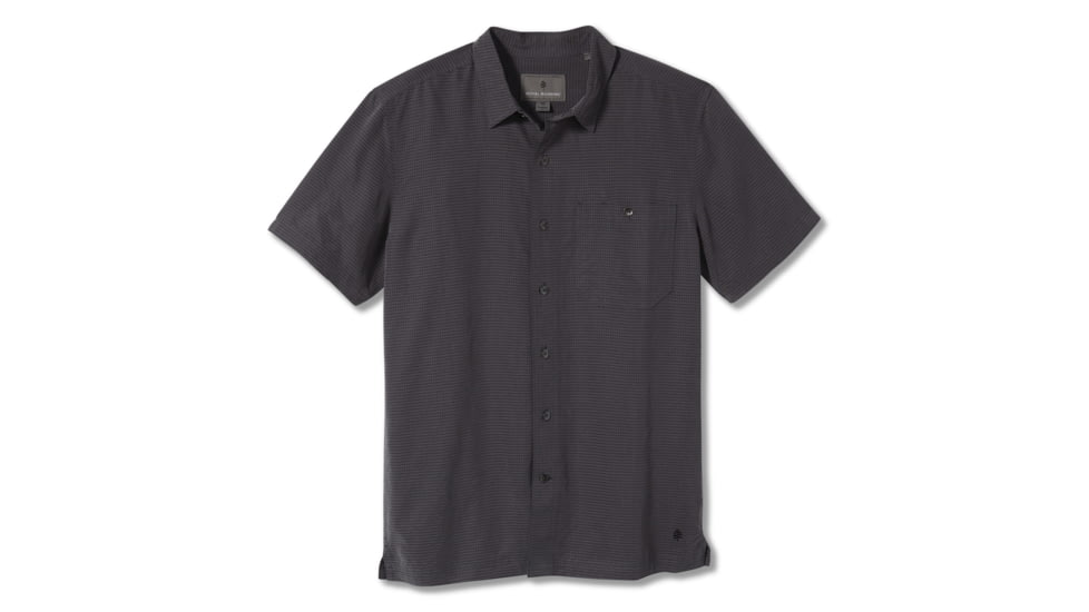 Royal Robbins Mojave Pucker Dry Mens Short Sleeve Shirt, Asphalt, XXL, Y71201-ASPHALT-XXL