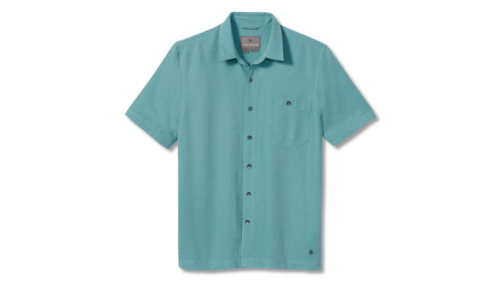 Royal Robbins Mojave Pucker Dry Mens Short Sleeve Shirt, Nile Blue, M, Y71201-Nile Blue-M