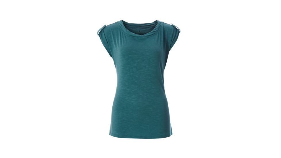 Royal Robbins Noe Twist Short Sleeve T-shirts - Women's, Teal, Small Y31453-TEAL-S