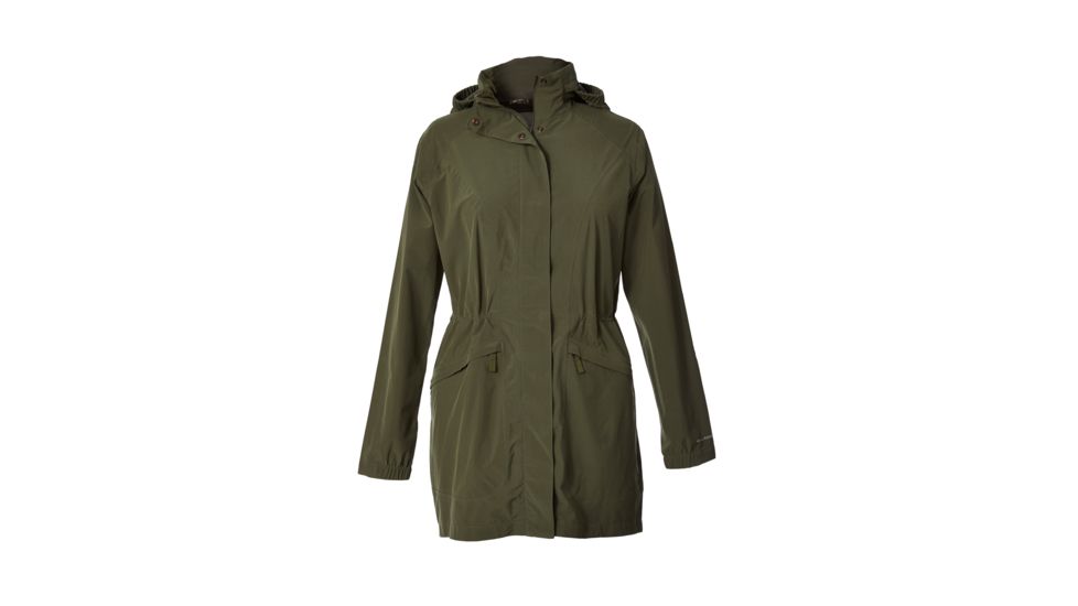 Royal Robbins Oakham Waterproof Trench - Women's, Bayleaf, L, 38158-BAYLEAF-L