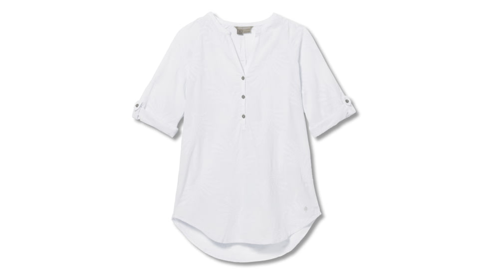 Royal Robbins Oasis Tunic II 3/4 Sleeve Shirt - Womens, White, M, Y622017-White-M