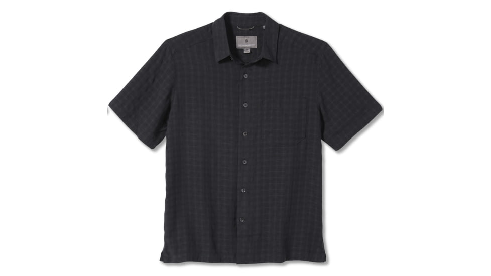 Royal Robbins San Juan Dry Mens Short Sleeve Shirt, Obsidian, M, Y71918-Obsidian-M