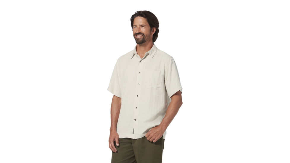 Royal Robbins San Juan Dry Mens Short Sleeve Shirt, Soapstone, XXL, Y71918-Soapstone-XXL