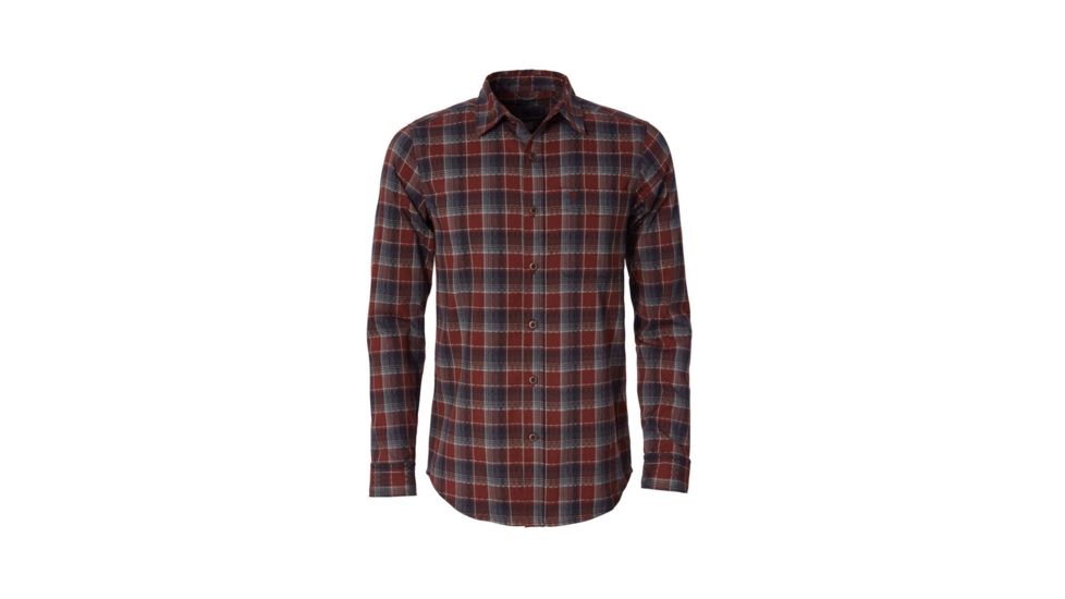 Royal Robbins Thermotech Drake Plaid Long Sleeve Shirt - Mens, Cedar, Small, Y422007-074-S