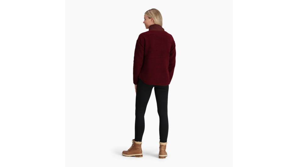 Royal Robbins Urbanesque Sherpa 1/2 Zip Shirt - Womens, Burnt Grape, Medium, Y312025596M