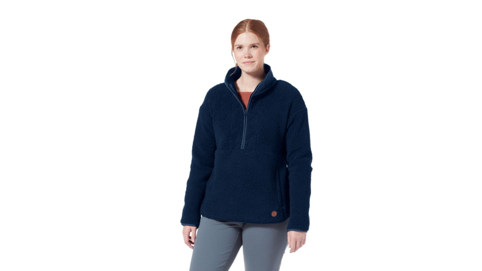 Royal Robbins Urbanesque Sherpa 1/2 Zip Shirt - Women's, Extra Small, Naval, Y312025-150-XS