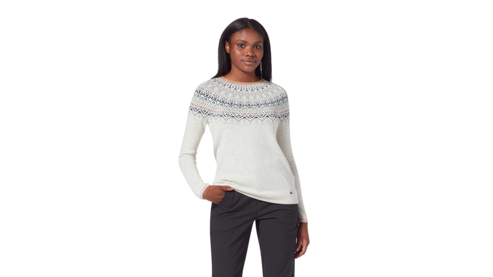 Royal Robbins Westlands Fairisle Crew - Womens, Sand Dollar Muir Pt, Medium, Y317027176M