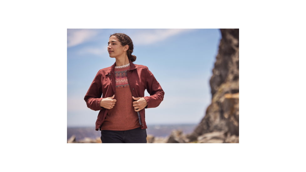 Royal Robbins Westlands Fairisle Crew - Womens, Deep Blue Muir Pt, Small, Y317027944S