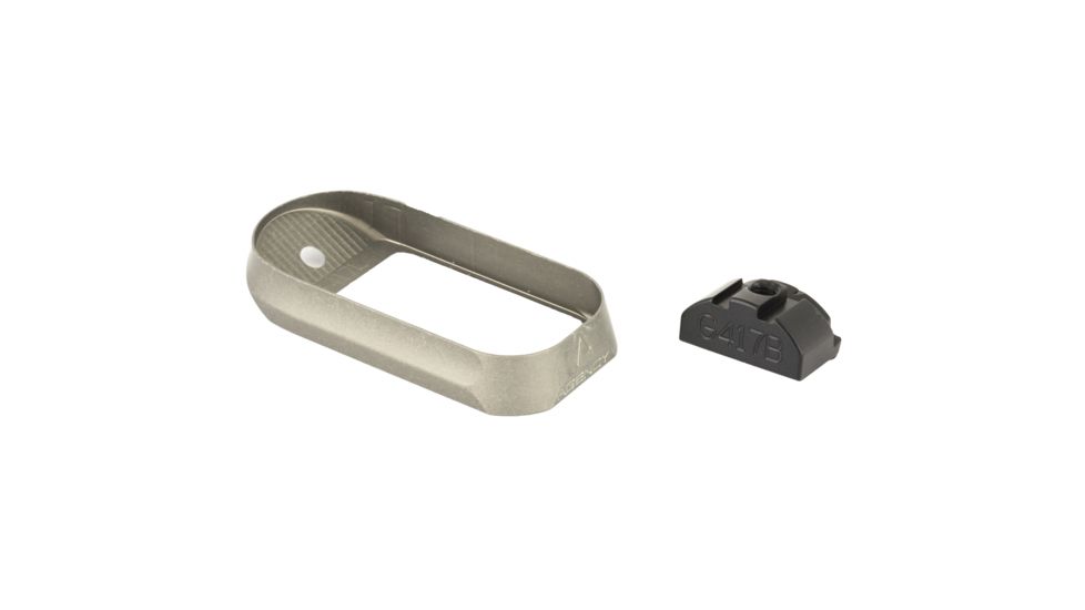 Agency Arms Glock 17 Gen4 Magazine Well for Large Back Straps, Gray, AGEMW-G17G4-LBS-G