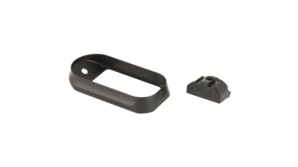 Agency Arms Glock 17 Gen4 Magazine Well for Medium Back Straps, Black, AGEMW-G17G4-MBS-B