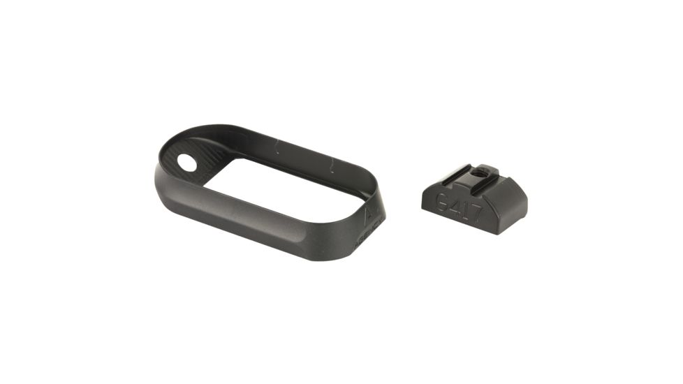 Agency Arms Glock 17 Gen4 Magazine Well for No Back Straps, Black, AGEMW-G17G4-NBS-B