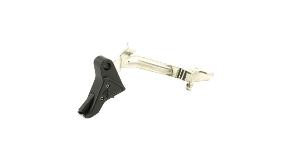 Agency Arms Glock Gen4 17/17L/19/22/23/24/26/27/31/32/33/34/35/37/38/39 Drop-in Flat Trigger w/Connector, Black, AGEDIT-9-B