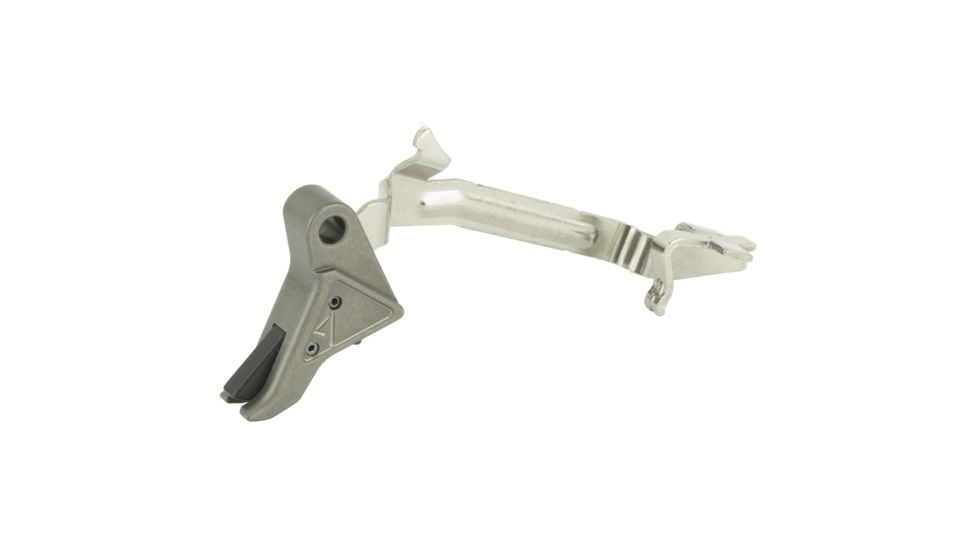 Agency Arms Glock Gen4 17/17L/19/22/23/24/26/27/31/32/33/34/35/37/38/39 Drop-in Flat Trigger w/Connector, Gray, AGEDIT-9-G