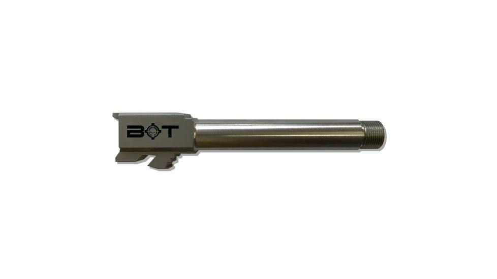 Backup Tactical Glock 19 9MM Threaded Barrel, Silver, BACKG19TB-SIL